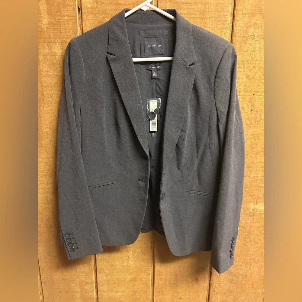 The Limited Charcoal Blazer size 10 - Picture 1 of 6